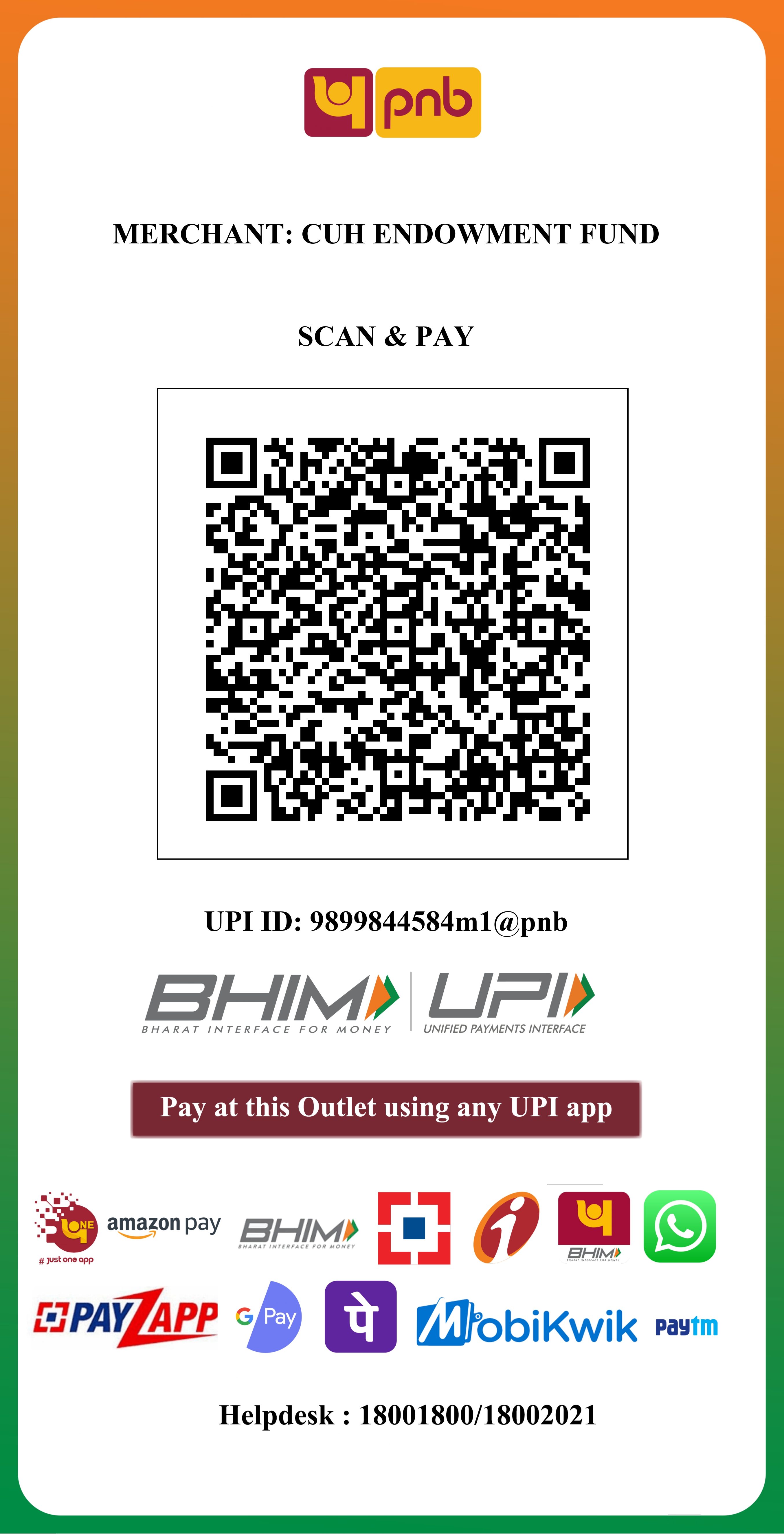 QR Code for Payment